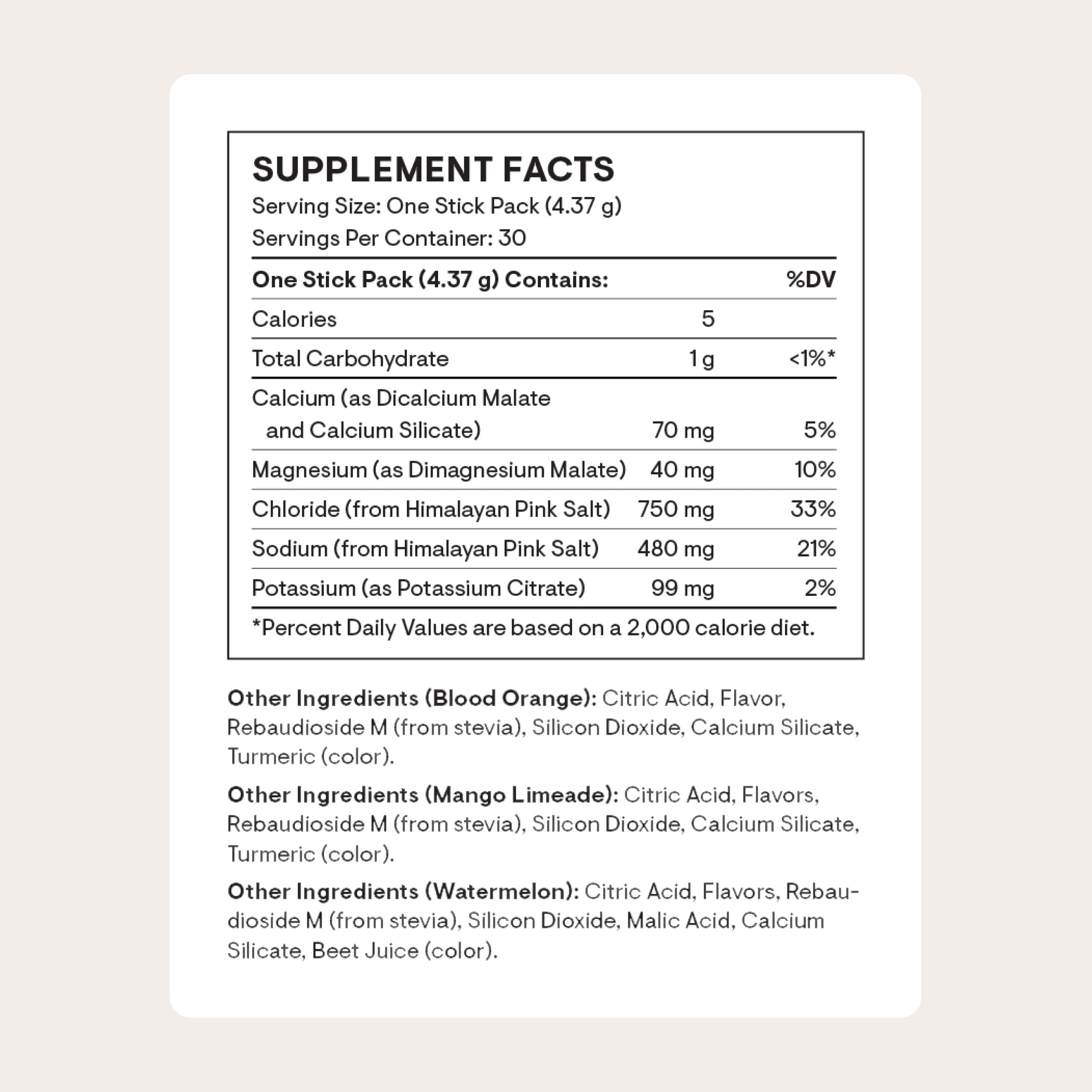 THORNE - Daily Electrolytes - Zero Sugar & Low-Calorie Electrolyte Drink Mix - Naturally Flavored & Sweetened - NSF Certified for Sport - Variety - 30 Stick Packs