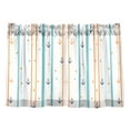 thumbnail image 7 of Yayeee Kitchen Curtains Tier Pair Light Filtering 27"x24" Rod Pocket Short Cafe Window Panel, Cute Nautical Pattern, 7 of 7