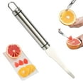 thumbnail image 1 of Aparatos de cocina Pelador de frutas de acero inoxidable Abridor de naranjas Separador de pulpa de fruta, 1 of 7