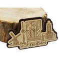 thumbnail image 5 of Printtoo Souvenir Rotterdam Netherlands City Wooden Engraved Fridge Magnet Gift Collectible, 5 of 5