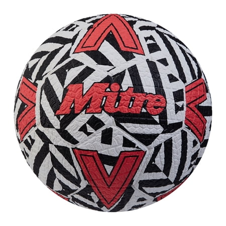 Mitre Unisex Recreation Soccer Ball - Durable Machine-Stitched 32-Panel Construction - Soft-Touch Feel - Versatile Play on Grass & AstroTurf - Available in Sizes 3 4 & 5