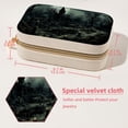 thumbnail image 5 of Halloween Cemetery Velvet Portable Earring Holder with Removable Compartment: Display Case, Jewelry Box, Decorative Box - Gift!, 5 of 7
