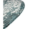 thumbnail image 2 of Jill Zarin Outdoor Collection Area Rug - Dubai (7' 10" x 10' Oval Teal/Ivory), 2 of 8