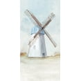 thumbnail image 2 of Isabelle Z 9x14 Gold Ornate Wood Framed with Double Matting Museum Art Print Titled - Blue Windmill I, 2 of 4