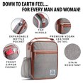 thumbnail image 2 of Acorn St by Fit & Fresh Vertical Insulated Reusable Lunch Bag for Men, Women, Kids, Gray, 2 of 7
