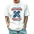 thumbnail image 2 of Men's T Shirts Large Tee New trendy Sports Shirt Round Neck Patterned Tee Loose Classic Style 2XL, 2 of 4
