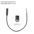 thumbnail image 2 of 3 piezas de cable de reemplazo TRS de 2 polos de jack hembra de 2.5mm a extremo abierto de cable desnudo para auriculares, 0.25m, 2 of 6