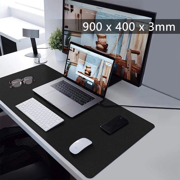 Black 90x40cm Extra Large Anti Slip Gaming Mouse Mat PC Laptop Keyboard Desk Pad