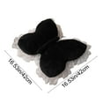 thumbnail image 3 of Black Butterfly Design Pillow, Modern Velvet Cushion for Sofa, Lumbar Support for Long Sitting, 3 of 6