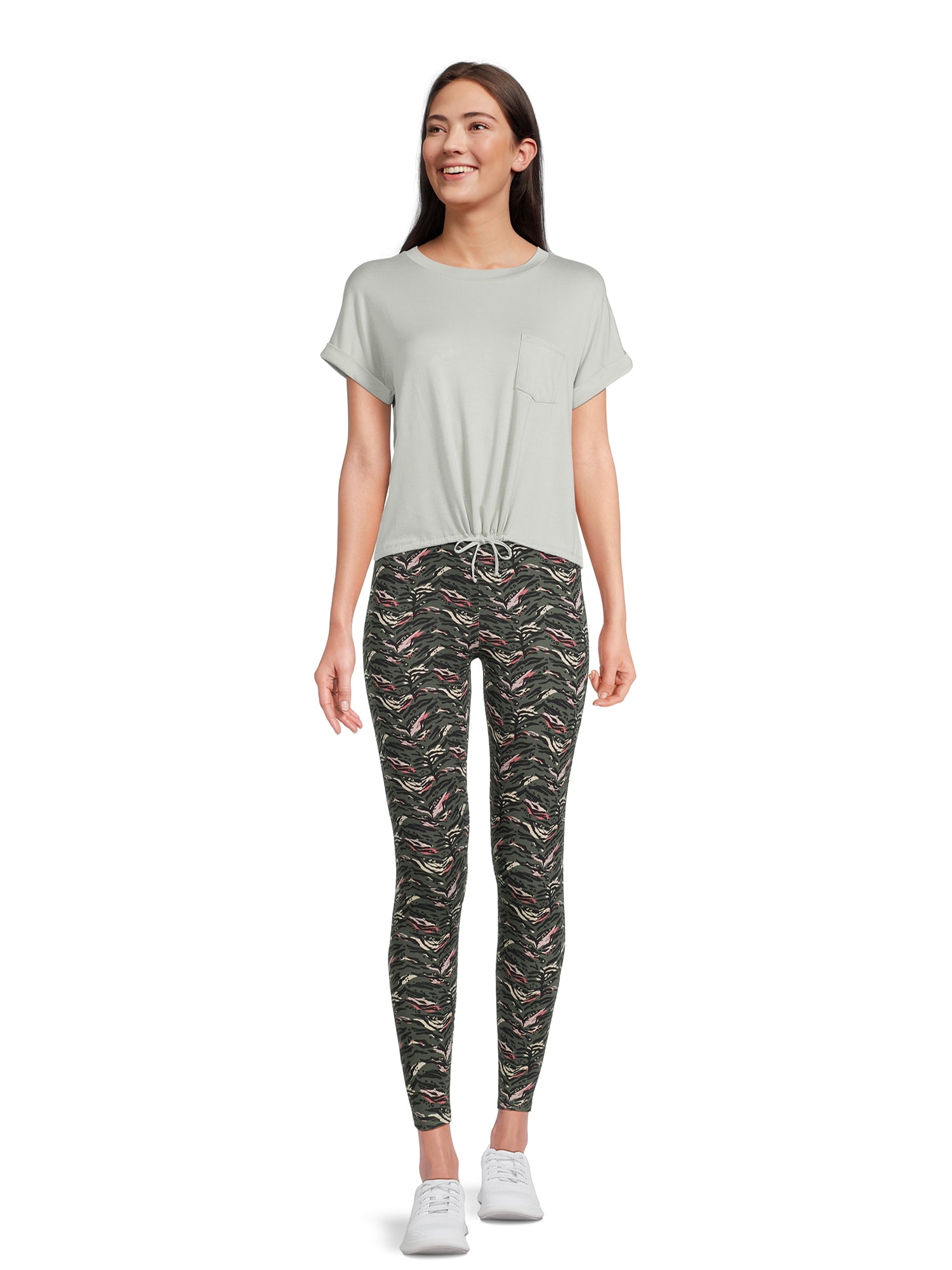 No Boundaries Women's Juniors Ankle Leggings 3-pack