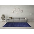thumbnail image 3 of Ahgly Company Machine Washable Indoor Rectangle Abstract Blue Contemporary Area Rugs, 5' x 7', 3 of 4