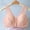Pink, variant on Swuxness Women's Wireless Plus Size Bras Front Closure Honeycomb Thin Push Up Comfortable Breathable