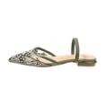 thumbnail image 4 of Samdudou Dressy Flats for Women Elegant Pointed Closed Toe Slingback Shoes Sheer Mesh Rhinestone Embellished Slides Wedding Evening Party Bridal Footwear Style, 4 of 9