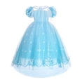 thumbnail image 5 of Disney disfraz de Frozen para niña, Reina de la nieve, vestido de princesa Elsa, Anna, melocotón, Cenicienta, Cosplay, Carnaval, vestidos de fiesta de cumpleaños, Rapunzel, 5 of 5