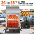 thumbnail image 3 of VEVOR Hot Dog Machine, 36 L, 2-Tier Hot Dog Steamer for 200 Hotdogs & 42 Buns, 1200W Electric Bun Warmer Cooker with Rotary Knob Temp Display 7.5 L Water Tank, Stainless Frame and Tempered Glass Doors, 3 of 9