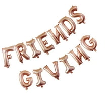 Masteelf Thanksgiving Balloon Banner Helium Friendsgiving Buntings Balloons for Birthday Party Rose Gold