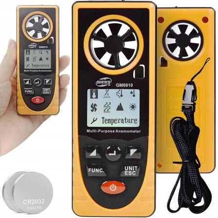 GM8910 Multi-function Anemometer Temperature Humidity Dew Point