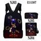 thumbnail image 1 of 3 Piezas Sonic mochila Mochila Escolar Anime sonic Hedgehog Bolsa De Mensajero Estuche De Lápices De Gran Capacidad 3D, 1 of 4