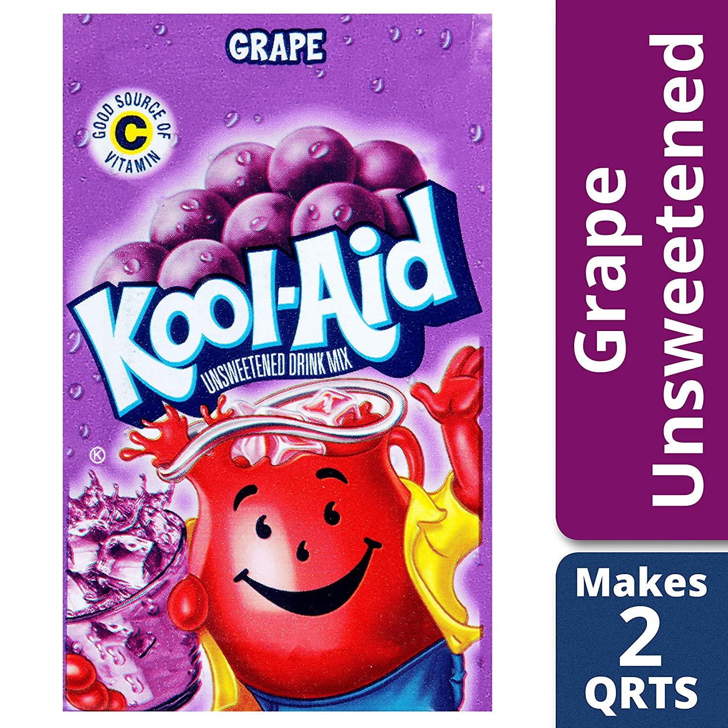 Kool-Aid Drink Mix Singles, Grape, 0.14 OZ (Pack of 96)
