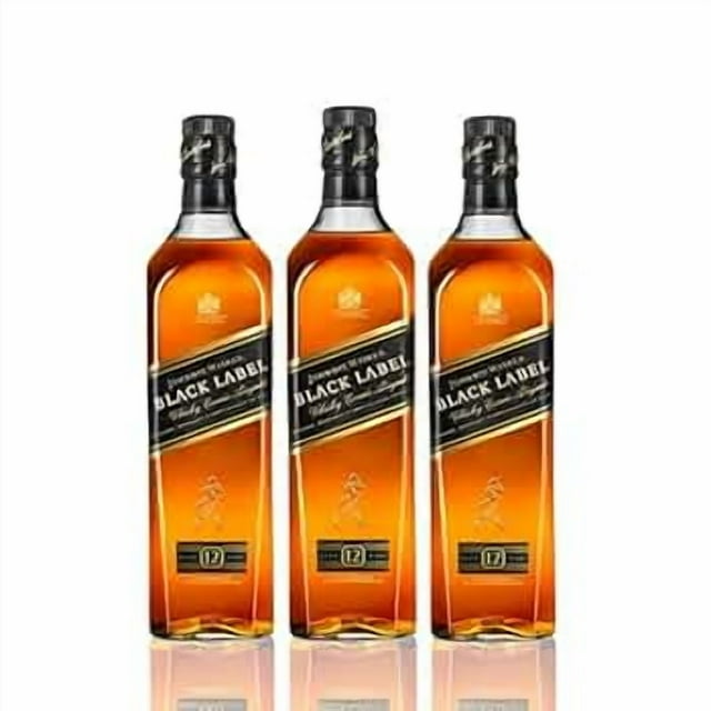 Pack De 3 Whisky Johnnie Walker Black Label 12 Years 750Ml Imp