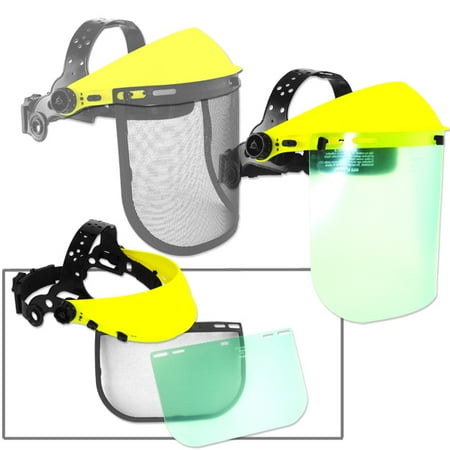 Amber Face Shield - 2 In 1 Face Protector Safety Shields