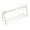 White, variant on TUITOONM Pencil Pouch Clear PVC Pen Bag Color Leather Trim Frame Zipper Organizer for Office Artist Travel Makeup Storage for Adult Professionals