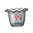 thumbnail image 3 of Vaso de postre de vidrio, parfait, vaso de fruta, forma de flor, pudines domésticos, vidrio transparente Gris, 3 of 9