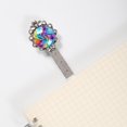 thumbnail image 2 of Tie-dye Vintage Silver Lace-Edged Bookmark: a Gift for Readers and Book Lovers - Reading Accessories, Bookmarks, Book Mark, 2 of 5