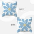 thumbnail image 3 of LNWH Decorative Pillow Covers, Flowers Bloom Square Sofa Decorative Knit Pillow Case, 12"x12", 3 of 8