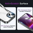 thumbnail image 5 of JETech [3 in 1] Case for iPhone 14 6.1-Inch, with 2-Pack Screen Protector and 2-Pack Camera Lens Protector, Full Coverage Tempered Glass Film, Shockproof Bumper Phone Cover (Black), 5 of 7