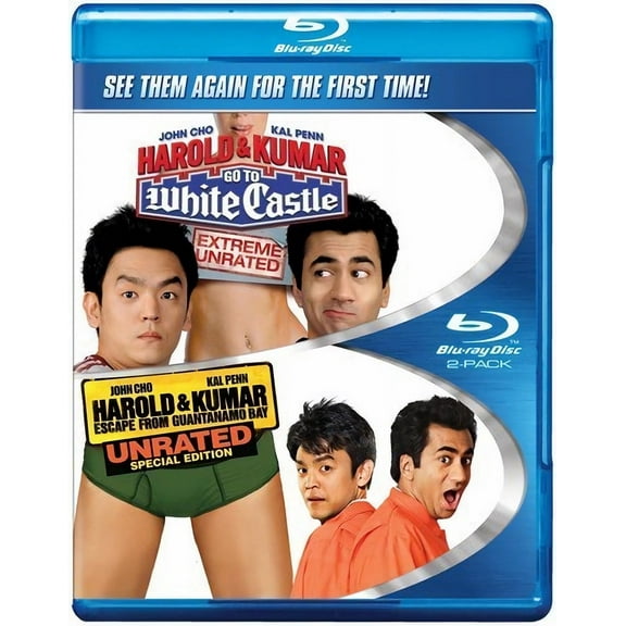 Harold & Kumar Go White Castle & Harold & Kumar Escape from Guantanamo (Blu-ray Double Feature) [Blu-ray]