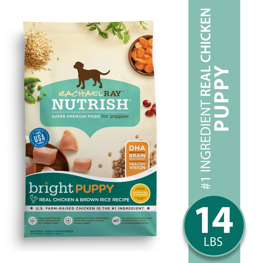 Rachael Ray Nutrish Bright Puppy Natural Premium Dry Dog Food, Real