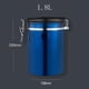 thumbnail image 5 of Recipiente para tarro de café de cocina Recipiente para alimentos secos con taza medidora, para mantener frescos los granos de café y Maci 1800ml azul Soledad Bote de café hermético, 5 of 6
