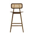 thumbnail image 3 of Miekor Furniture Bari Indoor Wood Barstool, Walnut Finished, Set of 2 64855, 3 of 12