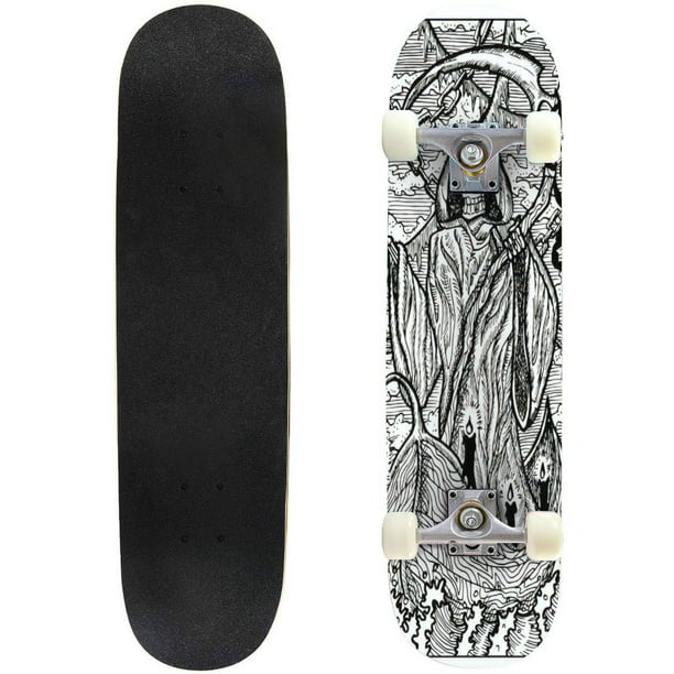 Scenario Oceanië Parana rivier The Death Grim Reaper stock Outdoor Skateboard Longboards 31"x8" Pro  Complete Skate Board Cruiser - Walmart.com
