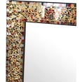 thumbnail image 4 of Decorshore - 24" Multi-Colored & Gold Mosaic Wall Mirror, Decorative Glass Frame Vanity Mirror, 4 of 5