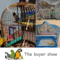 thumbnail image 3 of Pájaro perca loro soporte jaula accesorios palo de madera Natural pata molienda áspera- Afortunado Sencillez, 3 of 3