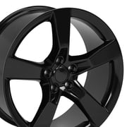 Single(1) OE Wheels CV11 20x9 Gloss Black Rim 5x120 35ET