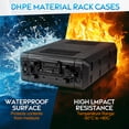 thumbnail image 3 of 2U Rack Case 12" Deep with Microphone Compartments - Watertight, Dust Proof, Portable HDPE Flight Case for 19" Rack Mount Equipment (Stackable, Easy Installation)​, 3 of 11