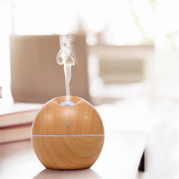 Difusor Humidificador Usb Luces Clores Aromaterapia ocre Big Room 035A