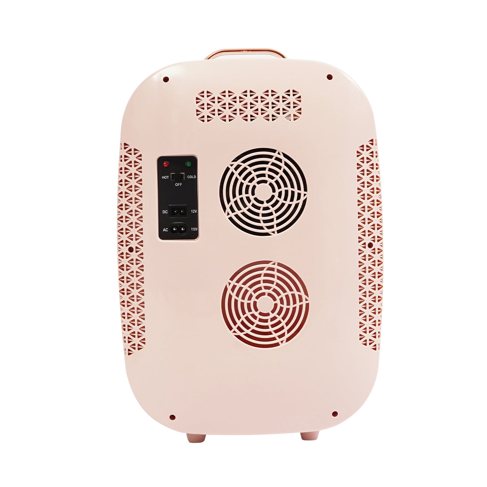 Mini Fridge, 12.68Qt Skincare Fridge, Portable Cooler and Warmer, Compact Refrigerator for Comestic Storage, Makeup, Lipstick, SkinCare, Bedroom, Office, Dorm (Pink)
