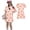 Pink, variant on Grblisyd Girls Dress Summer Cute Animal Print A Line Short Sleeve Crew Neck T-Shirt Dress for Kids Casual 3-12 Y