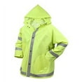 thumbnail image 2 of Rothco Safety Reflective Rain Jacket - Safety Green, X-Large, 2 of 2