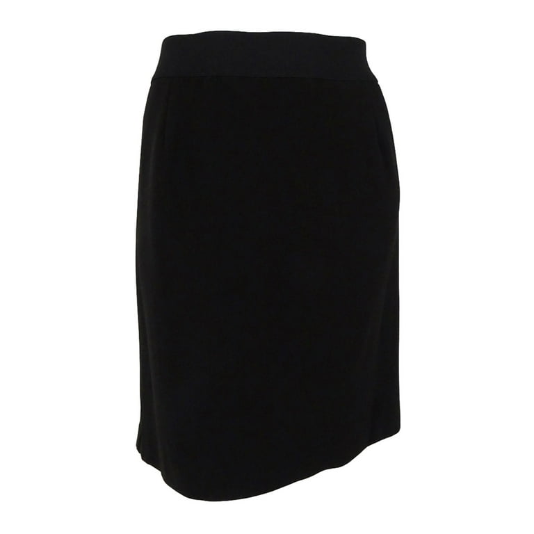 Alfani Women s Plus Size Classic Pencil Skirt 22W Deep Black Walmart