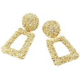 thumbnail image 3 of Rectangle Geometric Dangle Earrings, Fashion Statement Drop Earrings for Women, 3 of 4