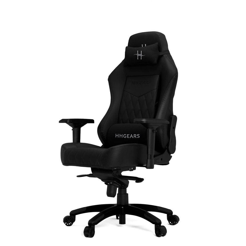 HHGears XL 800 Series Gaming Chair Black with Headrest/Lumbar Pillows