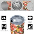 thumbnail image 4 of Camouflage 20 Oz Stainless Steel Skinny Tumbler – Vacuum Insulated Slim Travel Cup with Lid & Stainless Steel Straw, 360° Full Wrap Printed Tumbler for Home, Office & Outdoor Use, 4 of 6