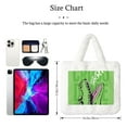 thumbnail image 3 of Cauagu CROCODILE HEAD Pattern Women's Plush Tote Bag,Soft Underarm Bag Ladies Fluffy Shoulder Bag Plush Handbag Women Furry Tote Bag for Autumn and Winter, 3 of 7