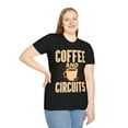 thumbnail image 5 of Coffee and Circuits Engineer Math Novelty Graphic Caffeine Unisex T-Shirt, 5 of 6