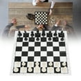 thumbnail image 3 of Juego de Tablero de Ajedrez 2 en 1 Juego de Juegos de Mesa de Viaje Juego de Ajedrez Plegable Portátil Juegos Intelectuales Adecuado para Fiestas Camping Al Aire Libre ANGGREK Otros, 3 of 8